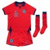 Lacne Dětský Futbalové dres Anglicko Jude Bellingham #22 MS 2022 Krátky Rukáv - Preč (+ trenírky)